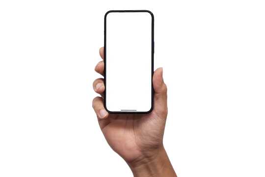 Hand holding phone